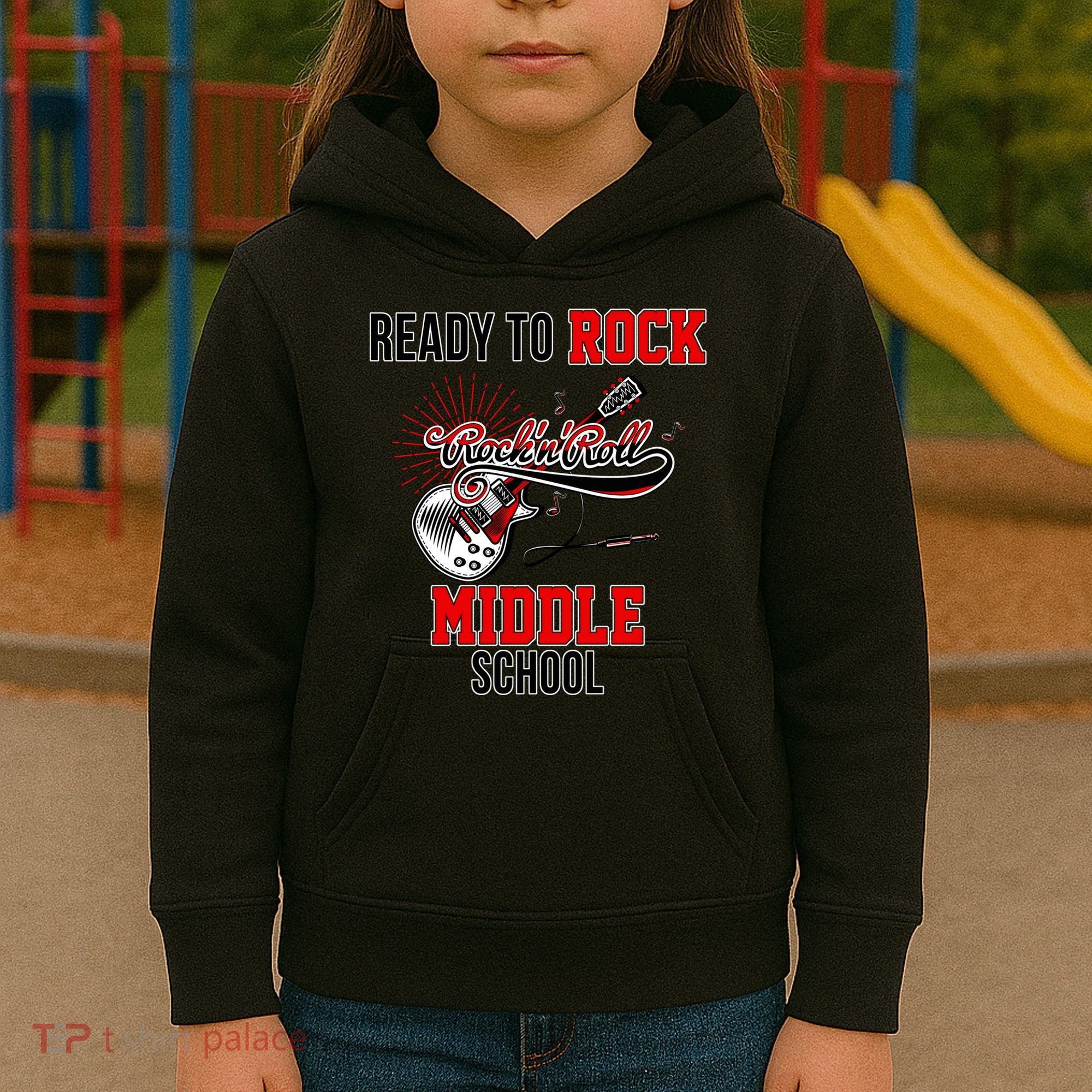 Ready To Rock Middle School Kids Hoodie