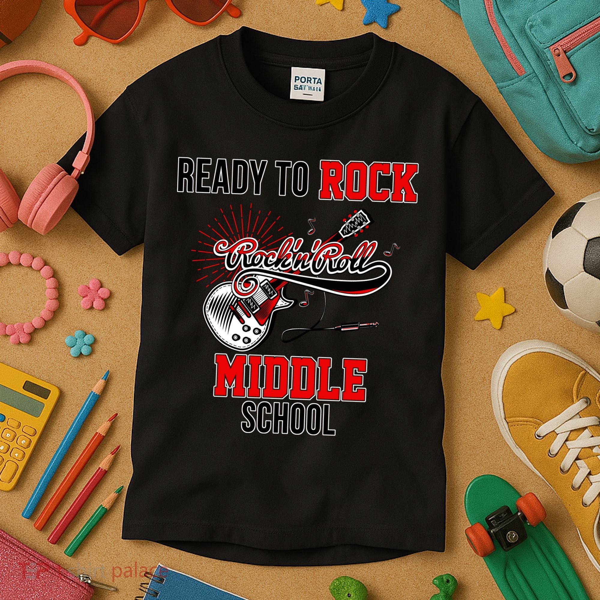 Ready To Rock Middle School Kids T-Shirt