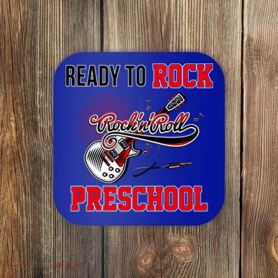Ready To Rock Preschool Coaster