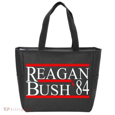Reagan Bush 84 Retro USA Election Tote Bag