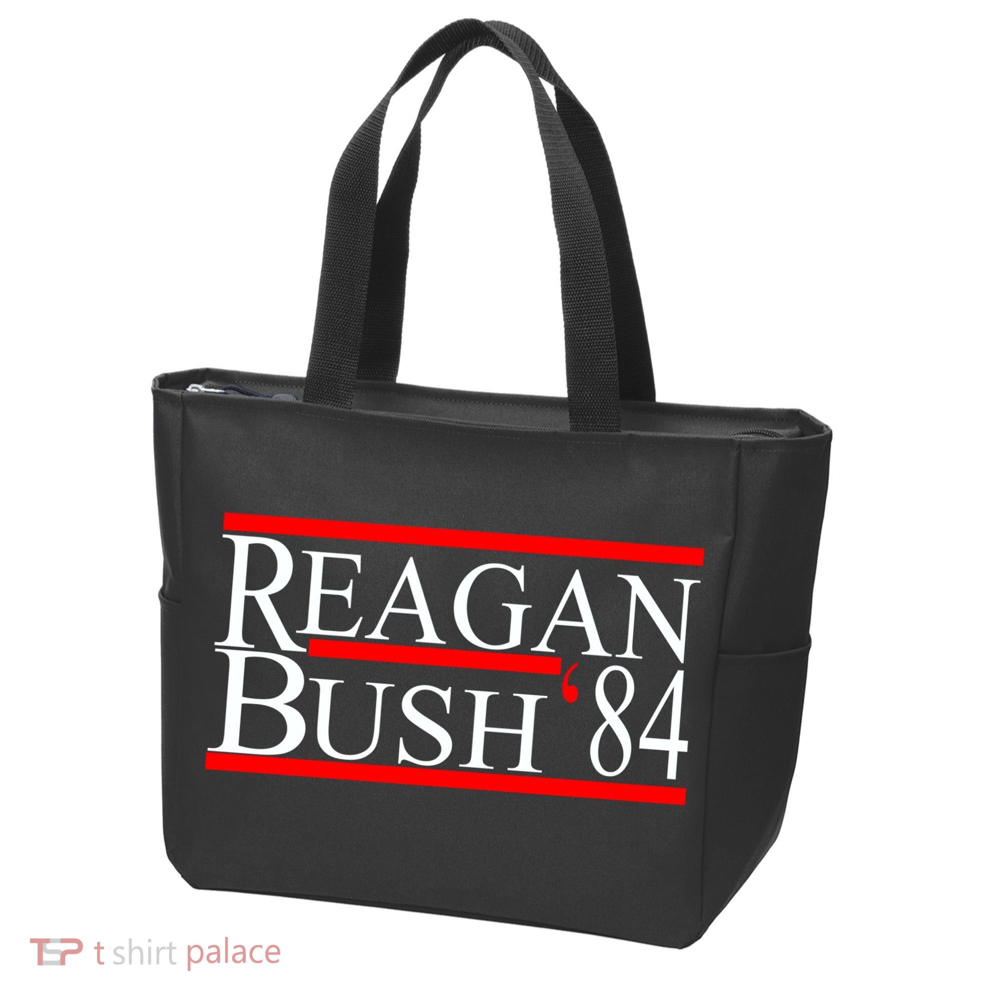 Reagan Bush 84 Retro USA Election Tote Bag