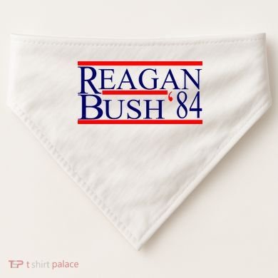 Reagan Bush 84 Retro USA Election USA-Made Doggie Bandana