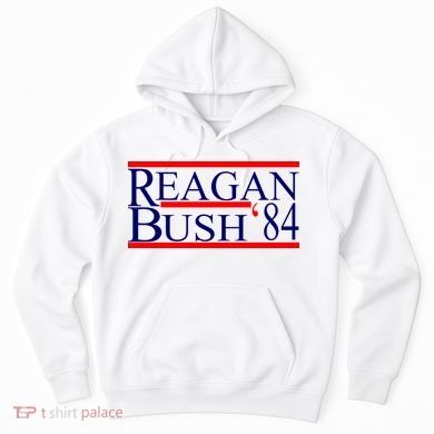 Reagan Bush 84 Retro USA Election Hoodie