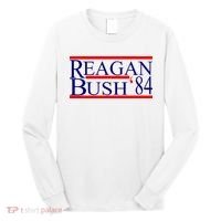 Reagan Bush 84 Retro USA Election Long Sleeve Shirt thumb 0