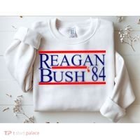 Reagan Bush 84 Retro USA Election Sweatshirt thumb 2