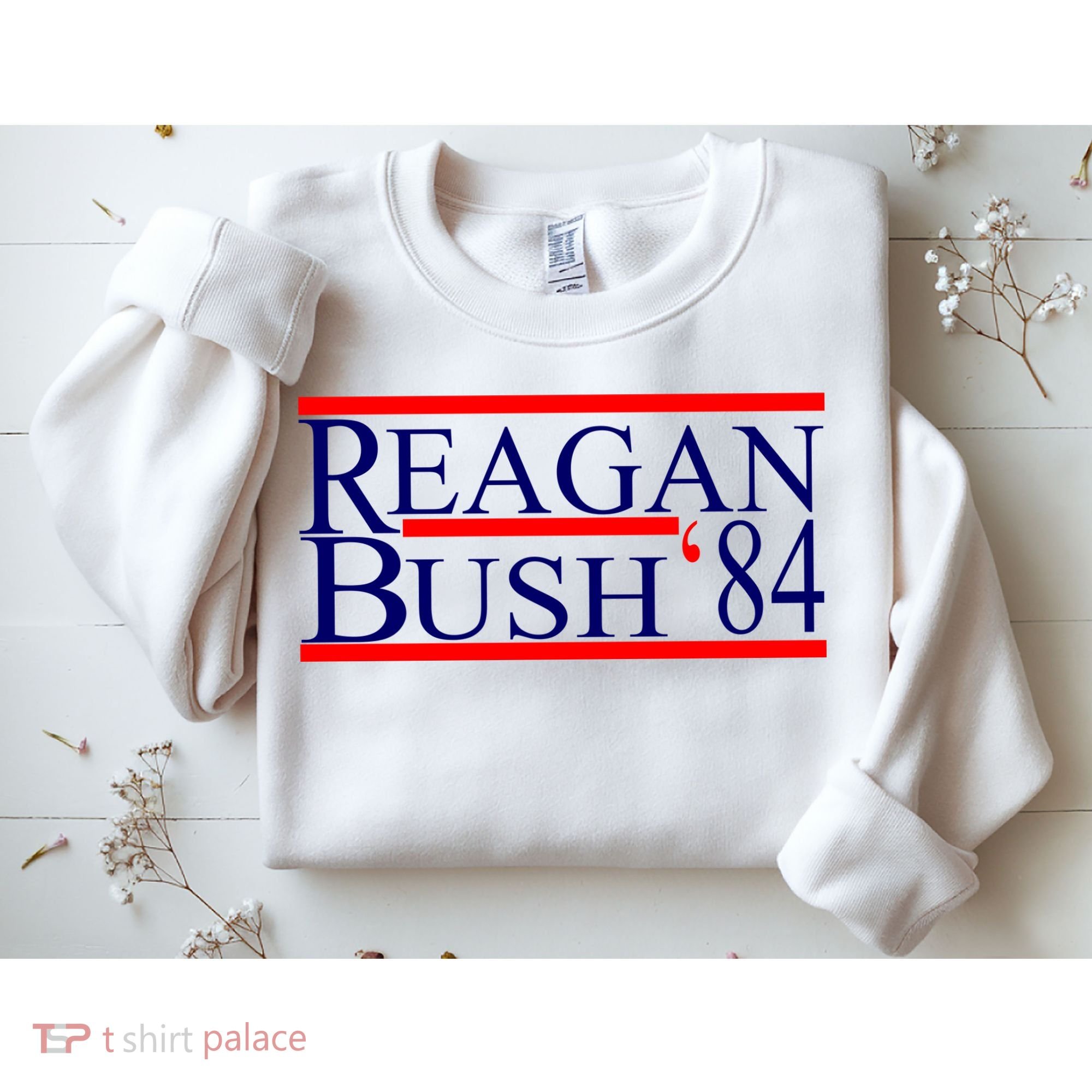 Reagan Bush 84 Retro USA Election Sweatshirt