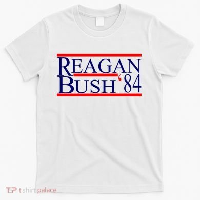 Reagan Bush 84 Retro USA Election T-Shirt