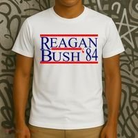 Reagan Bush 84 Retro USA Election T-Shirt thumb 3