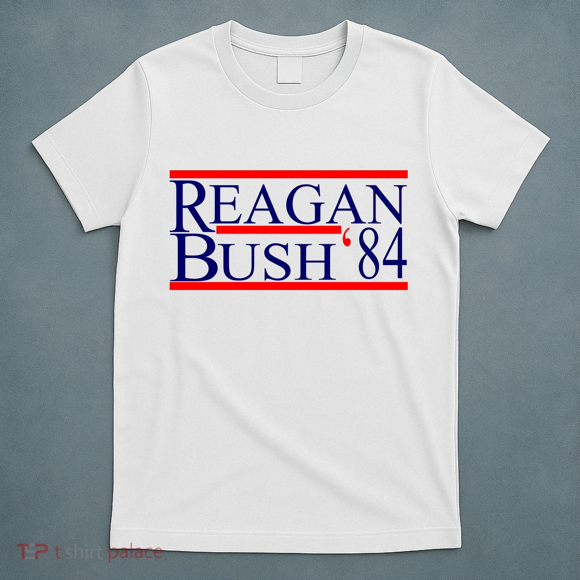 Reagan Bush 84 Retro USA Election T-Shirt