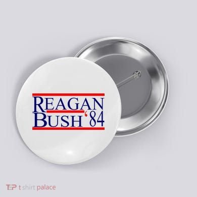 Reagan Bush 84 Retro USA Election Button