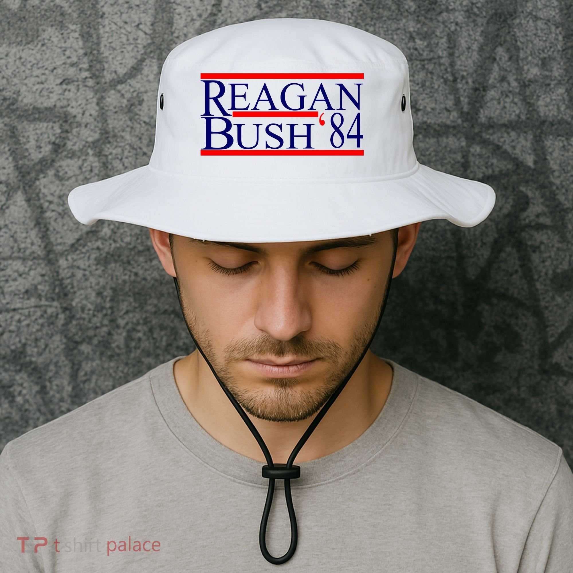 Reagan Bush 84 Retro USA Election Bucket Hat