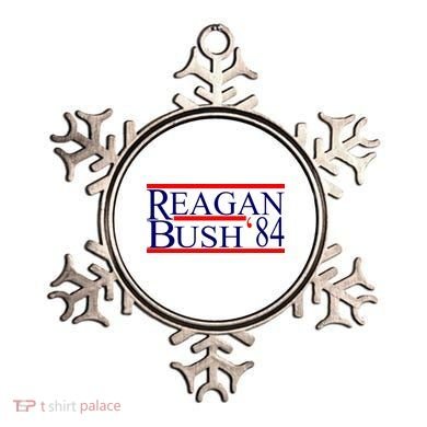 Reagan Bush 84 Retro USA Election Ornament