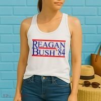 Reagan Bush 84 Retro USA Election Women's Tank Top thumb 2
