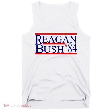 Reagan Bush 84 Retro USA Election Tank Top
