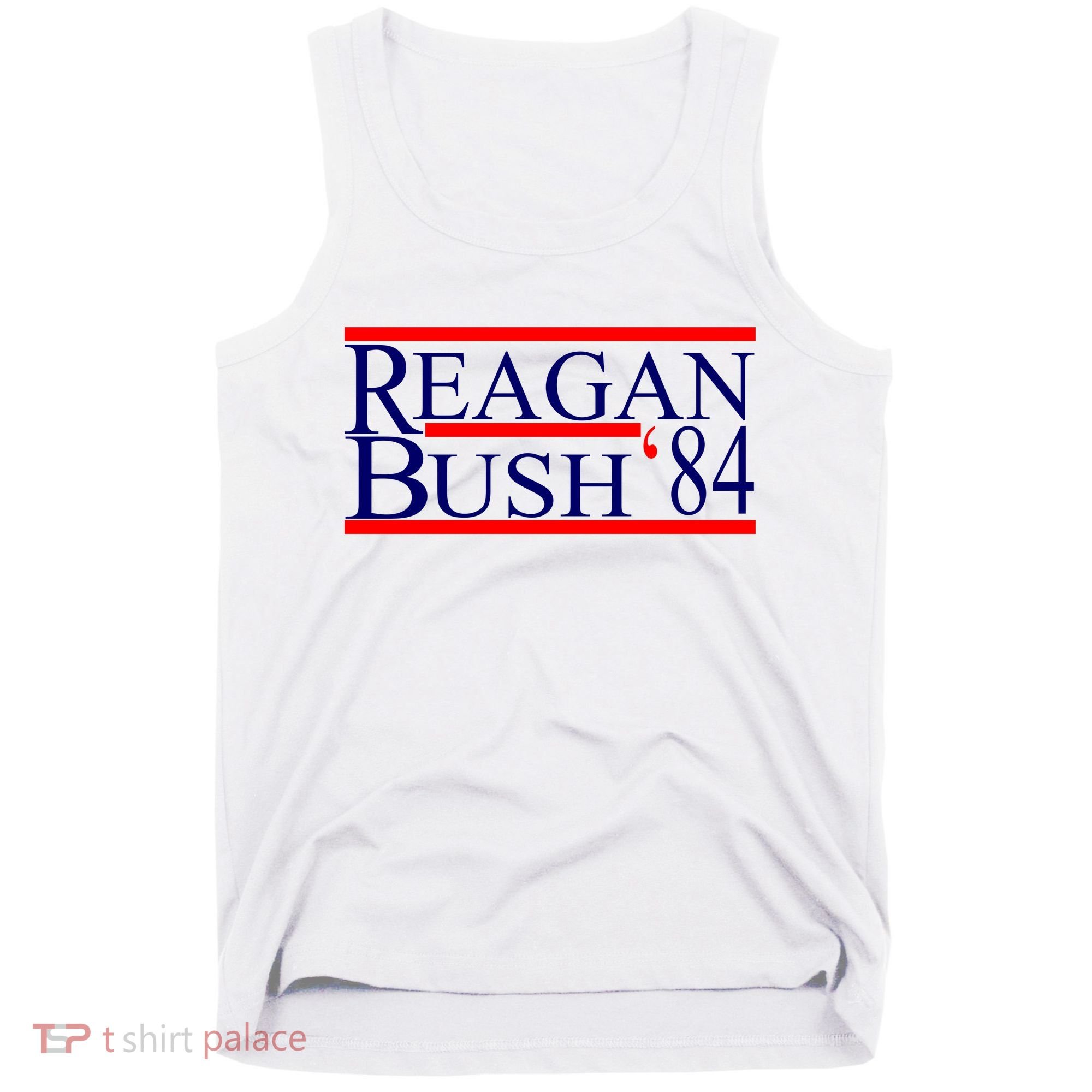 Reagan Bush 84 Retro USA Election Tank Top