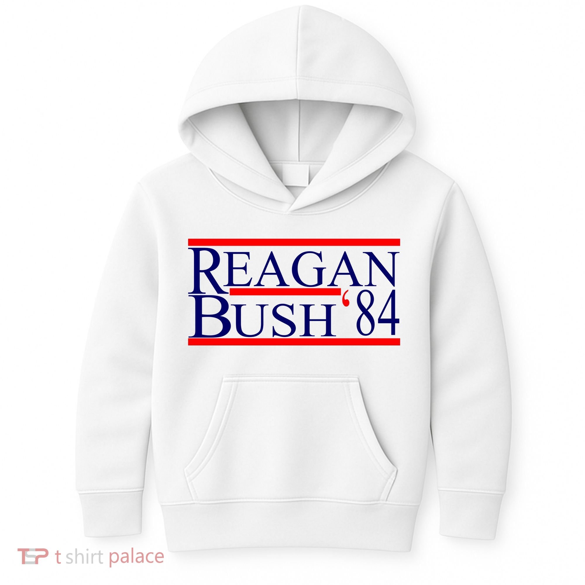 Reagan Bush 84 Retro USA Election Kids Hoodie
