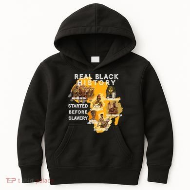 Real Black History Started Before Slavery Heritage  Kids Hoodie