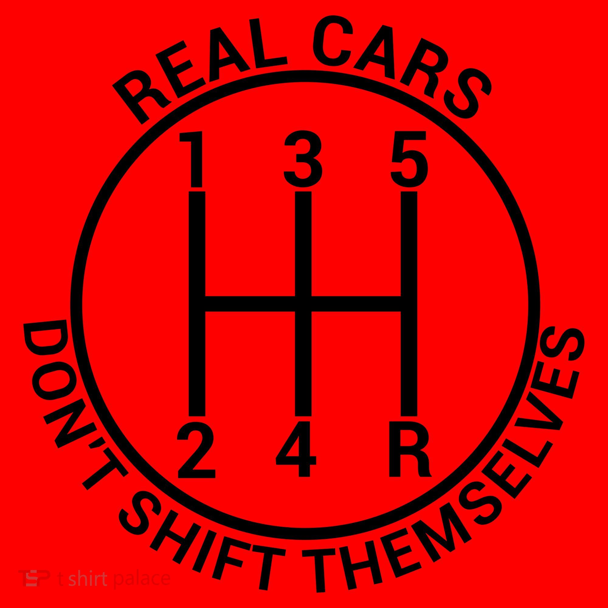 Real Cars Don't Shift Themselves Santa Hat