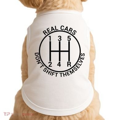 Real Cars Don't Shift Themselves Doggie Tank