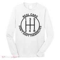 Real Cars Don't Shift Themselves Long Sleeve Shirt thumb 0