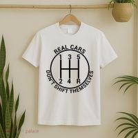 Real Cars Don't Shift Themselves T-Shirt thumb 2