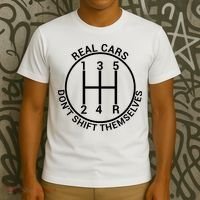 Real Cars Don't Shift Themselves T-Shirt thumb 3