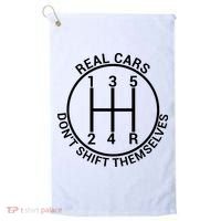 Real Cars Don't Shift Themselves Golf Towel thumb 0