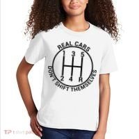 Real Cars Don't Shift Themselves Kids T-Shirt thumb 2