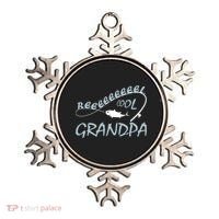 Real Cool Fishing Grandpa Ornament thumb 0