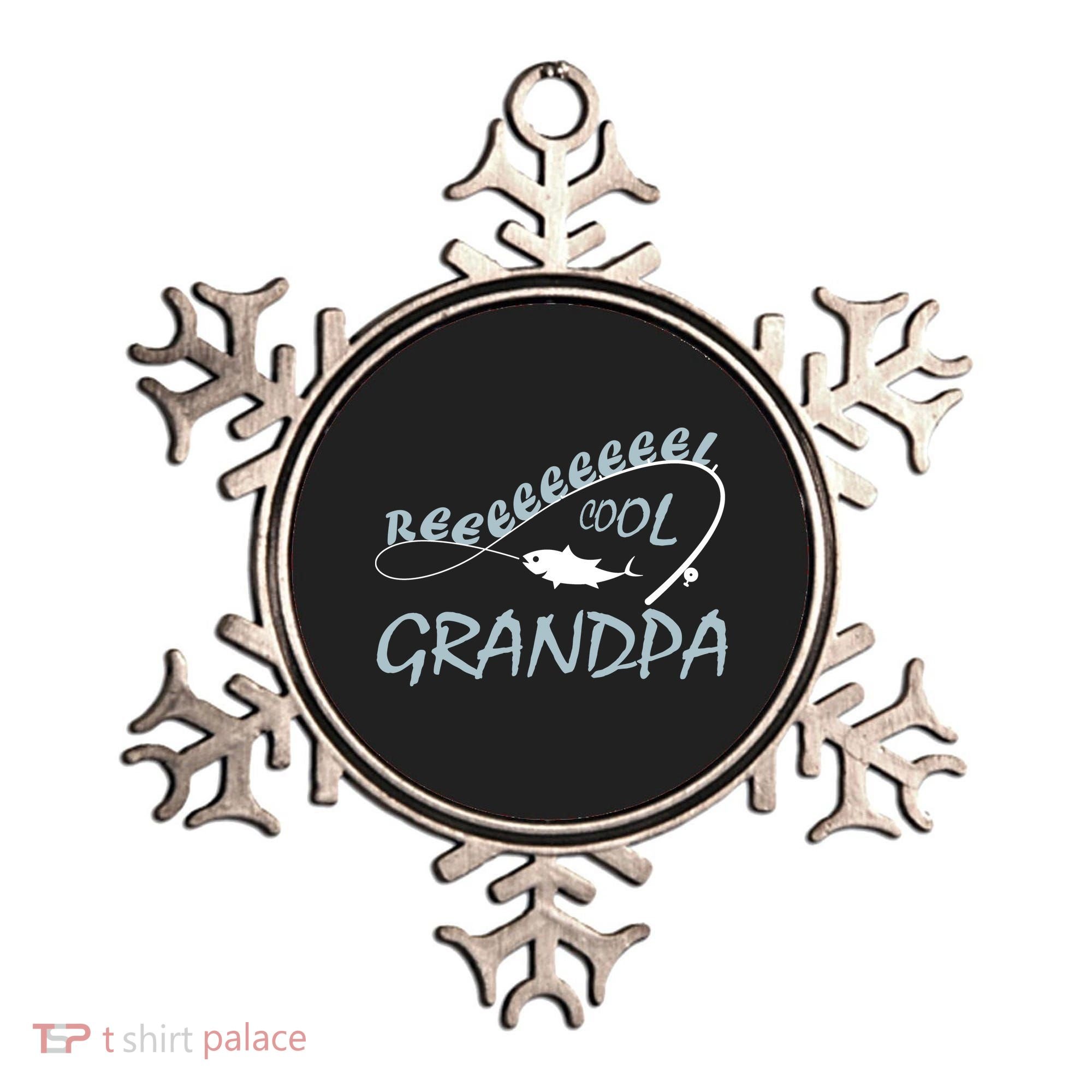 Real Cool Fishing Grandpa Ornament