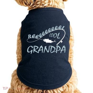 Real Cool Fishing Grandpa Doggie Tank