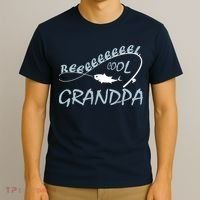 Real Cool Fishing Grandpa T-Shirt thumb 3