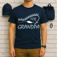 Real Cool Fishing Grandpa T-Shirt thumb 6