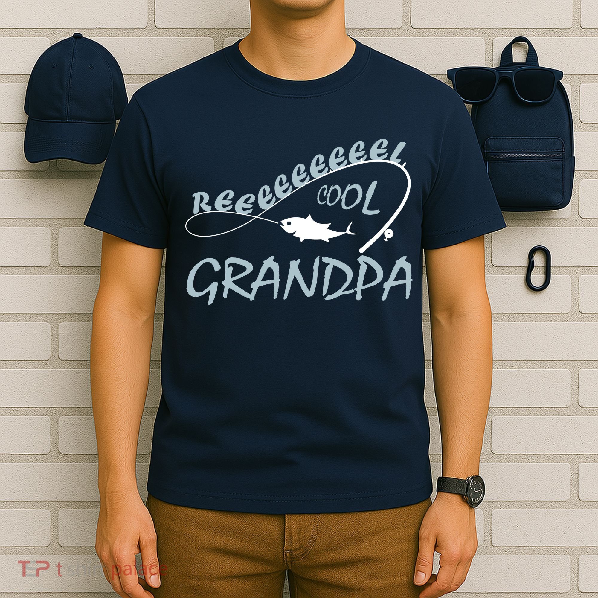 Real Cool Fishing Grandpa T-Shirt