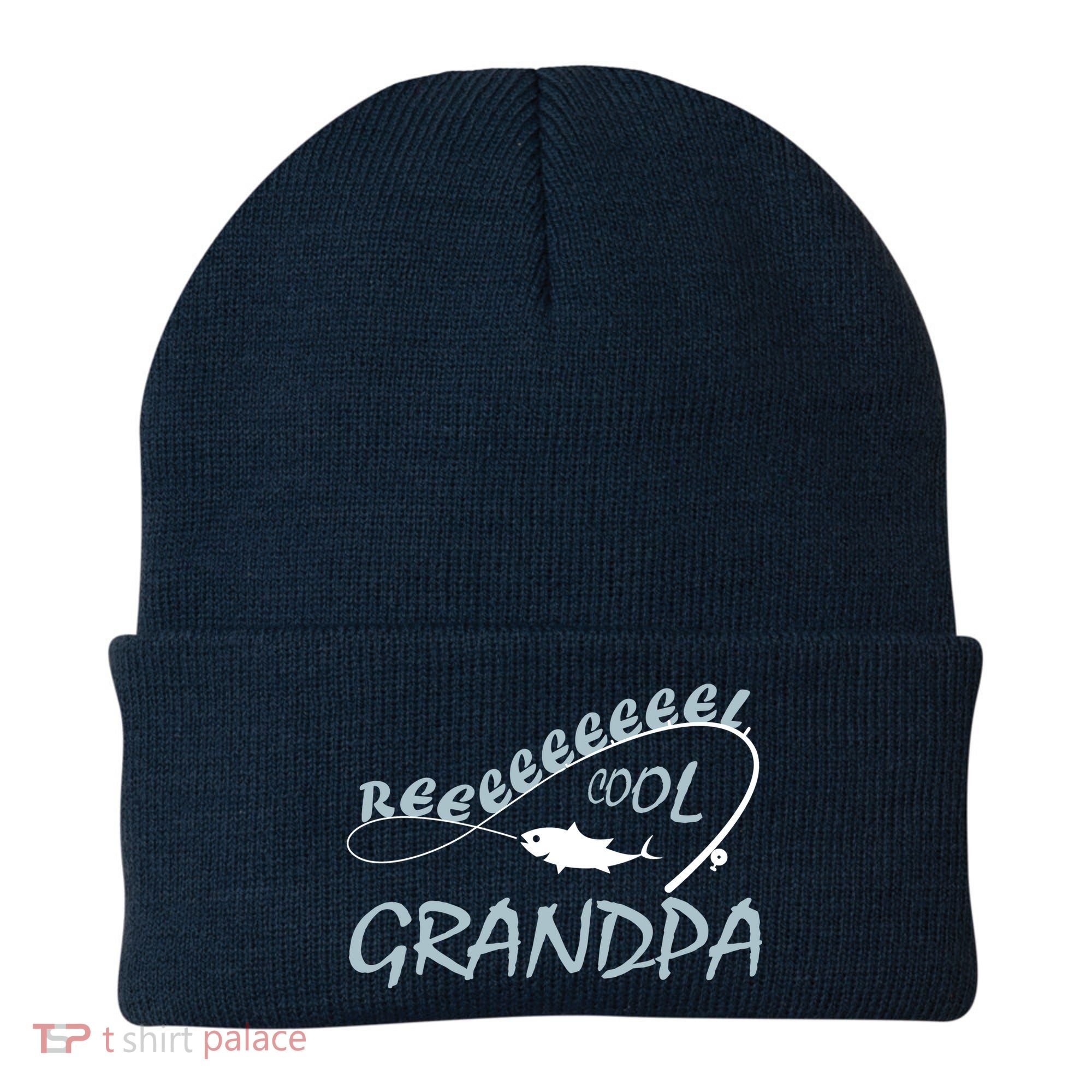 Real Cool Fishing Grandpa Beanie