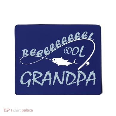 Real Cool Fishing Grandpa Mousepad