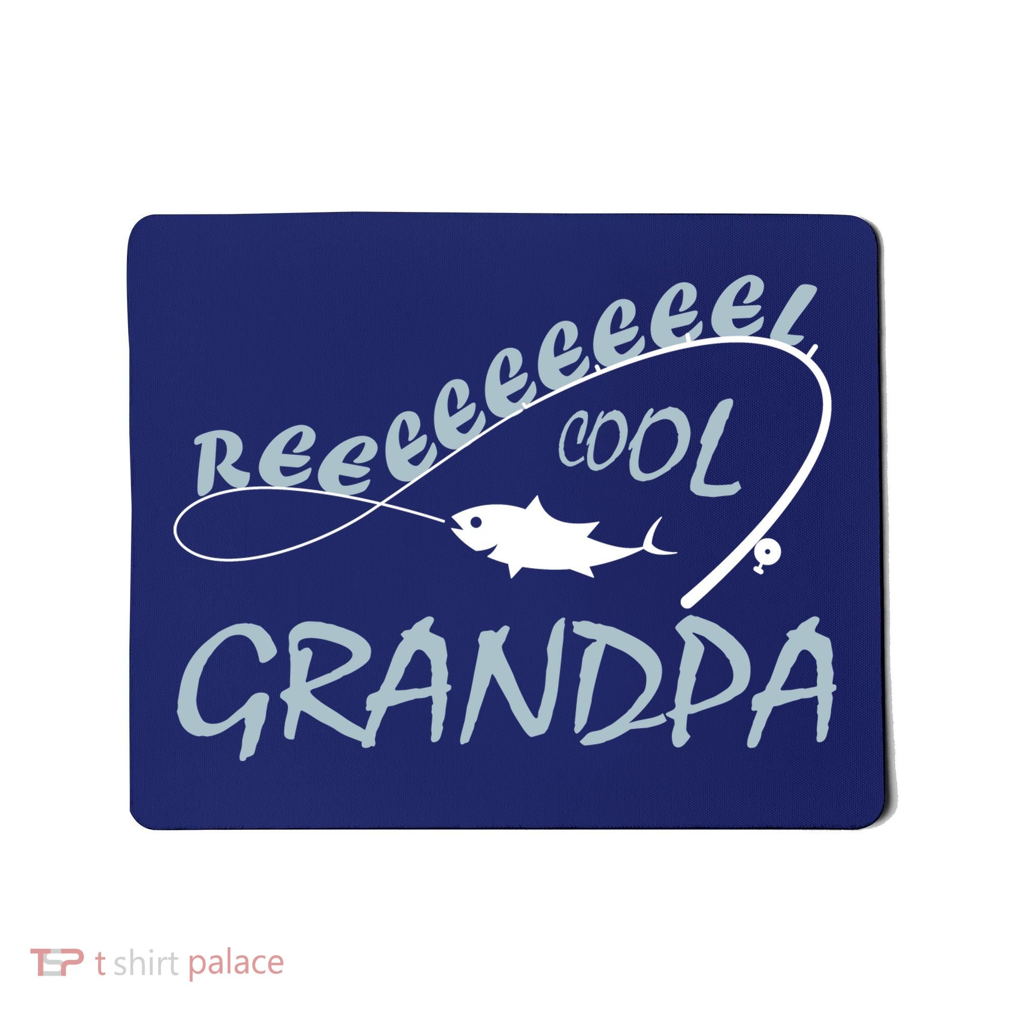 Real Cool Fishing Grandpa Mousepad