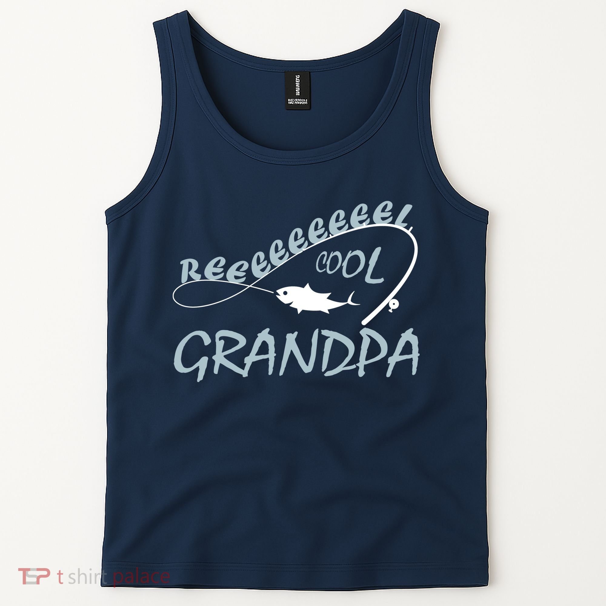 Real Cool Fishing Grandpa Tank Top