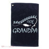 Real Cool Fishing Grandpa Golf Towel thumb 0