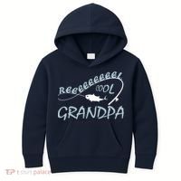 Real Cool Fishing Grandpa Kids Hoodie thumb 0
