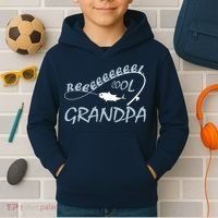 Real Cool Fishing Grandpa Kids Hoodie thumb 2