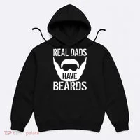 Real Dads Have Beards Hoodie thumb 0