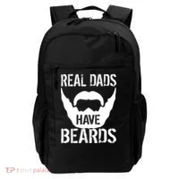 Real Dads Have Beards Backpack thumb 0