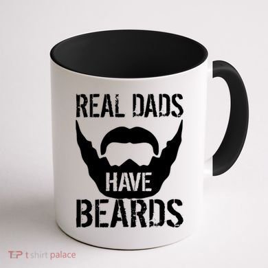 Real Dads Have Beards Coffee Mug back