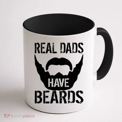 Real Dads Have Beards Coffee Mug back
