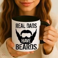 Real Dads Have Beards Coffee Mug thumb 3