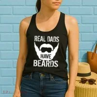 Real Dads Have Beards Women's Tank Top thumb 2