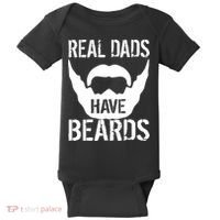 Real Dads Have Beards Baby Bodysuit thumb 0
