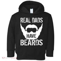 Real Dads Have Beards Toddler Hoodie thumb 0