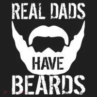 Real Dads Have Beards Golf Towel thumb 3